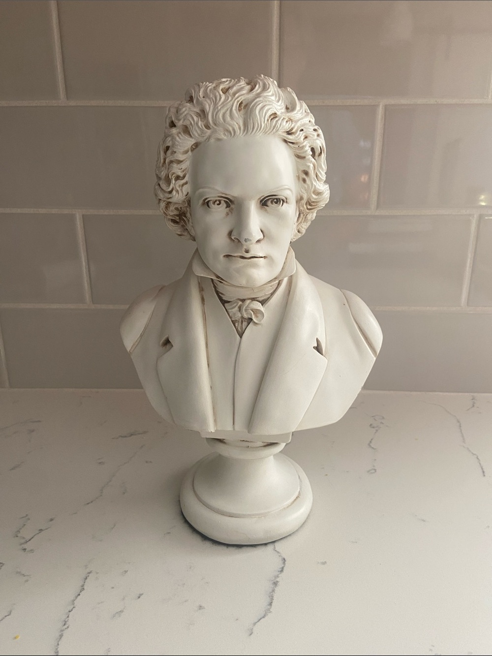 Vintage TST Beethoven Bust Sculpture 12" Classical Composer